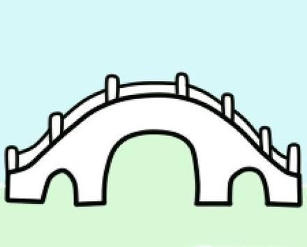 宝宝启蒙画：怎么画桥的简笔画？