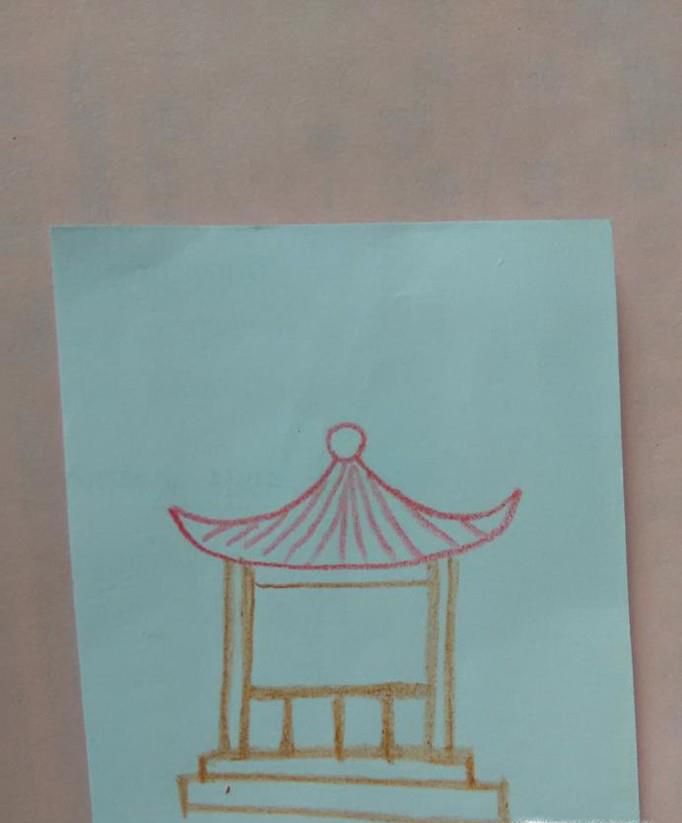 亭子简笔画怎么画