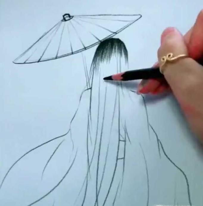 古风简笔画怎么画