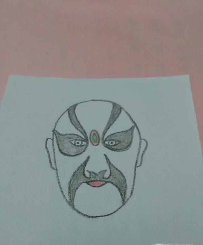 脸谱简笔画怎么画?