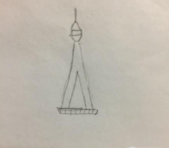 巴黎铁塔简笔画怎么画