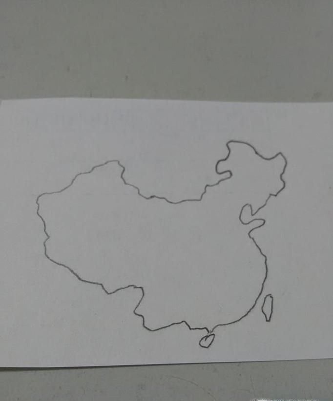 如何画出中国的轮廓简图