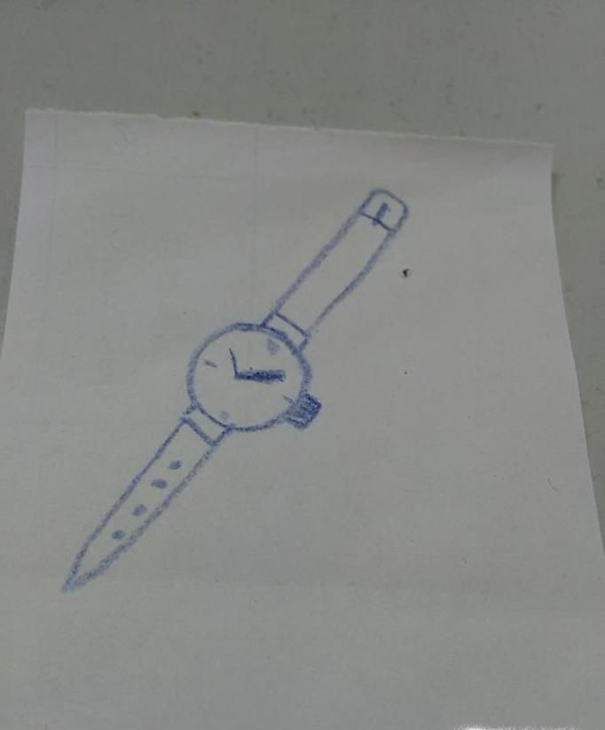 简笔画手表画法
