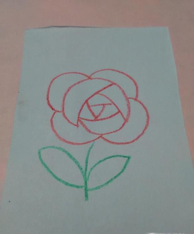 怎样画漂亮的玫瑰花