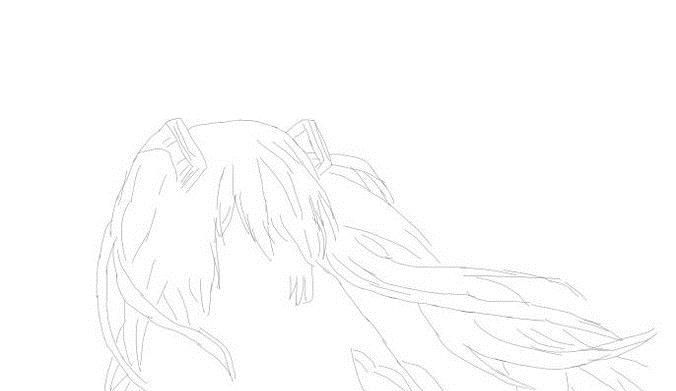 动漫初音未来怎么画