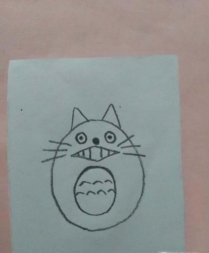 龙猫的绘画方法
