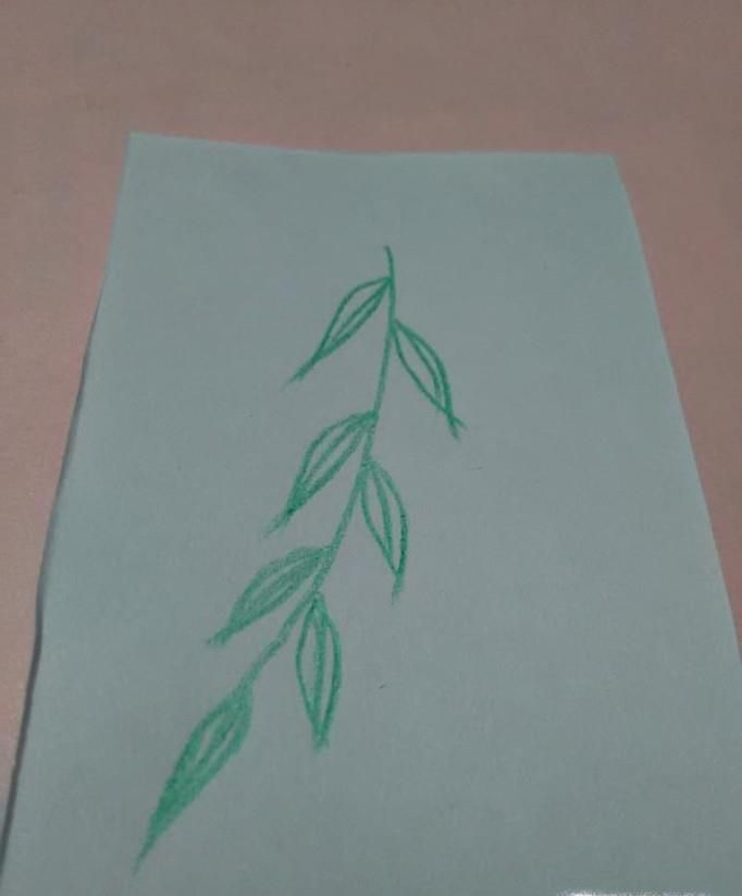 简笔画柳树叶的画法
