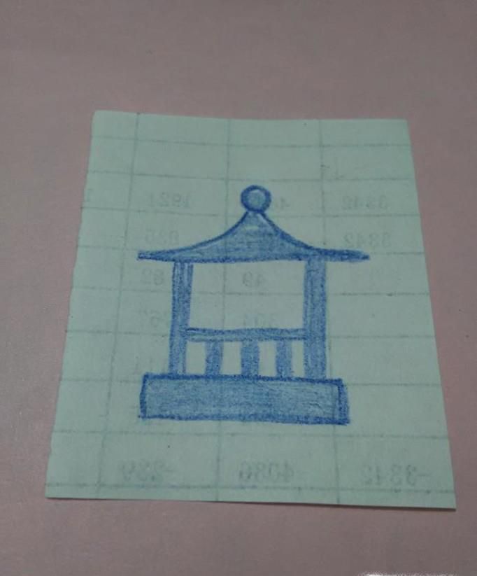 怎么画小亭子 -简笔画