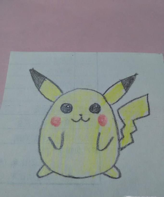 怎么画皮卡丘的卡通简笔画?