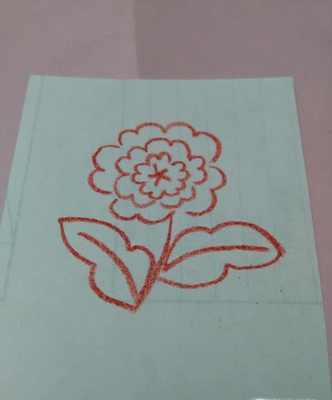 牡丹简笔画的画法