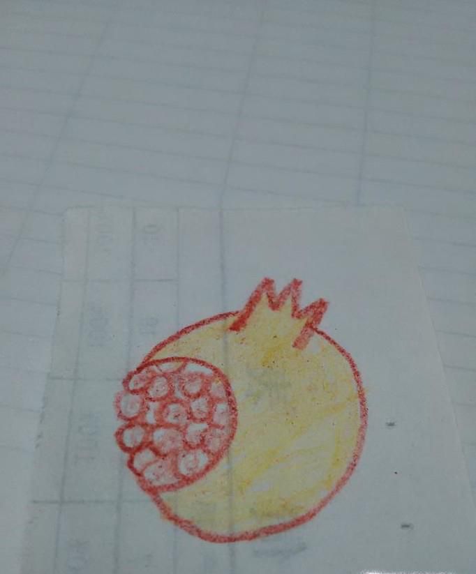 石榴简笔画画法