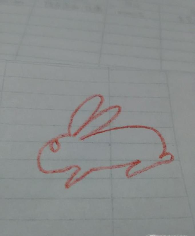 一笔画之画兔子