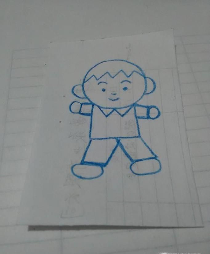男孩的简单画法