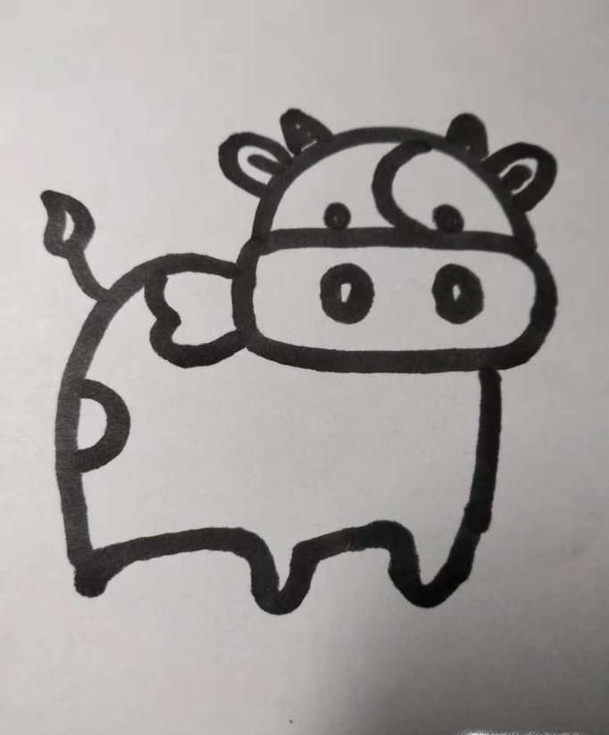 奶牛的简笔画怎么画?如何画奶牛的简笔画?