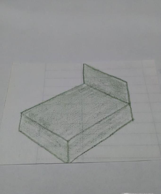如何画床简笔画