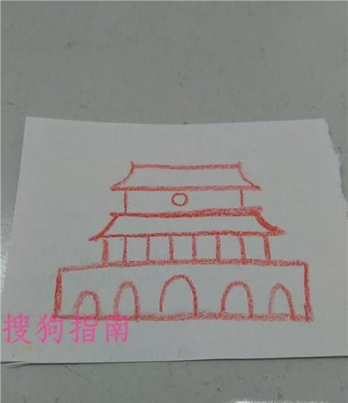 怎样画出北京天安门的简笔画
