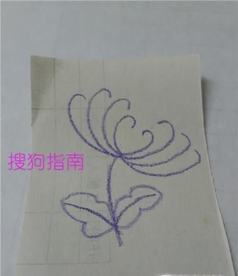 漂亮菊花的简单画法