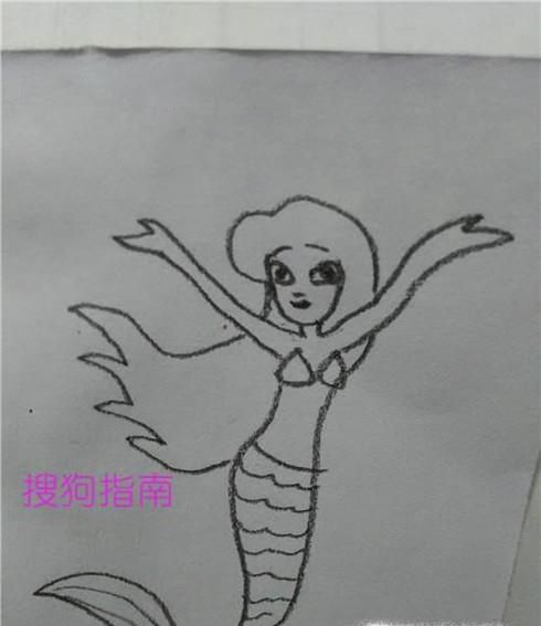 美人鱼简笔画怎么画 美人鱼的画法