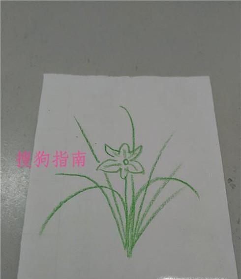 儿童兰花简笔画画法