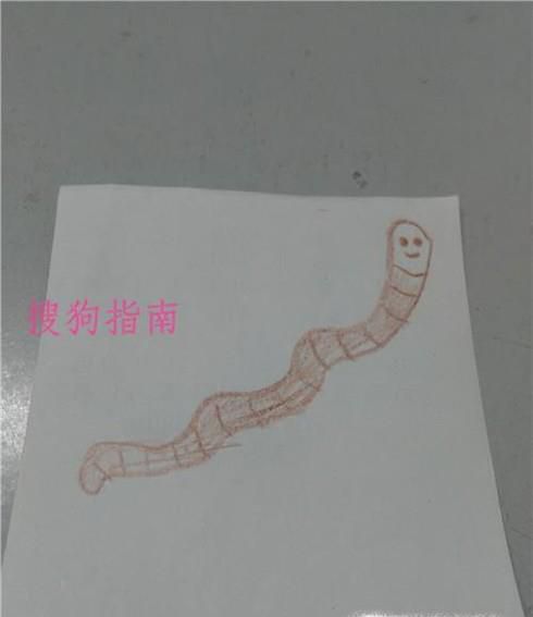 教你画小蚯蚓的简笔画