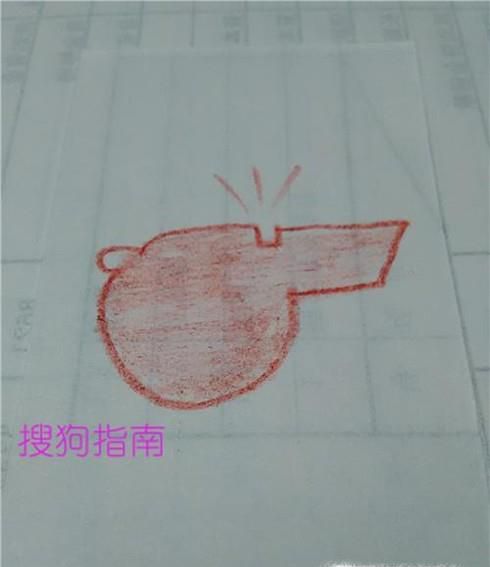 儿童简笔画哨子的画法