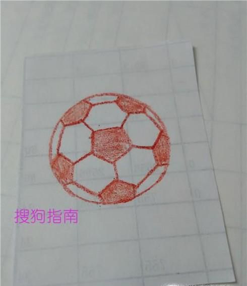 简笔画足球的画法
