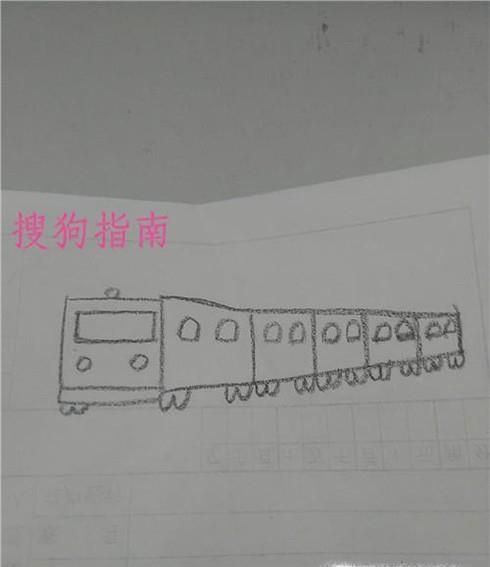 儿童画火车的画法