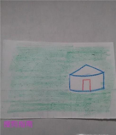 草原上的蒙古包手绘画法