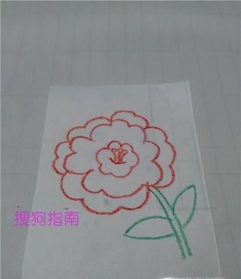 简笔画茶花的画法