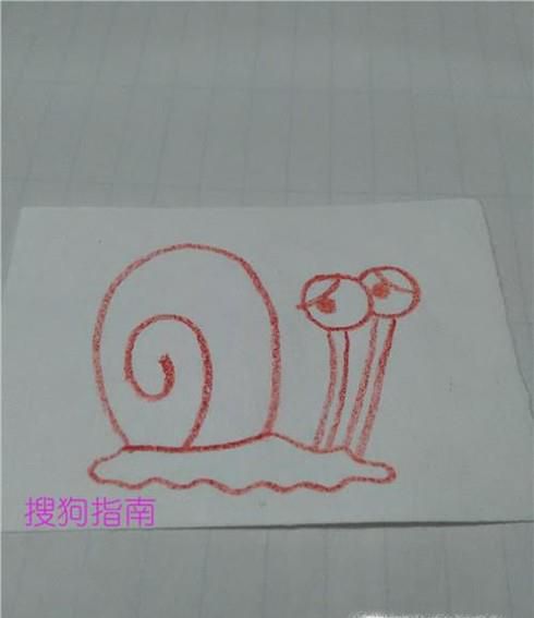 海绵宝宝里的小蜗简笔画
