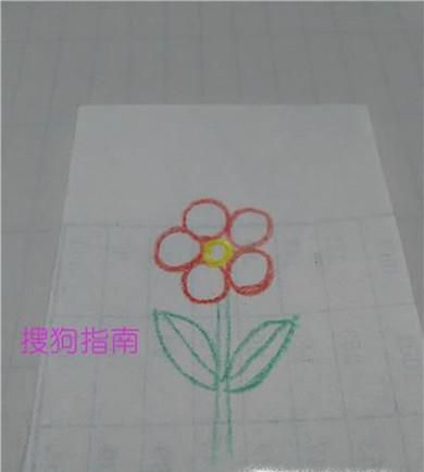 如何画小花花简笔画