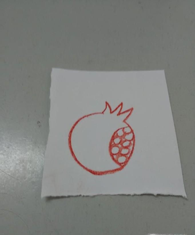 绘画系列之教你如何画简易石榴