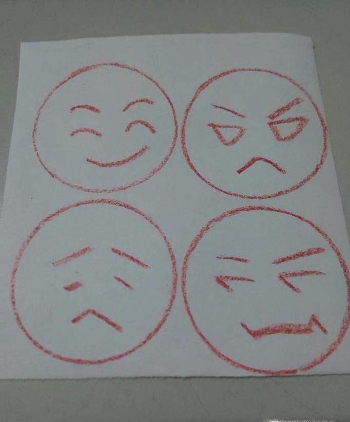 如何画小人表情的简笔画?