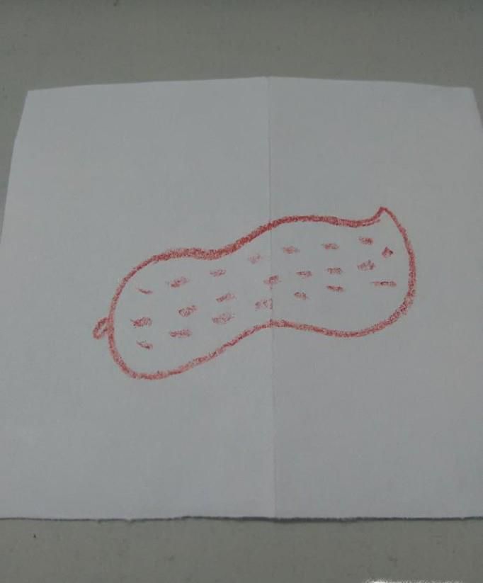简笔画花生的画法
