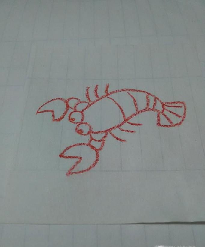 简笔画龙虾的画法步骤