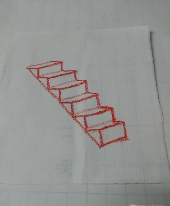 楼梯的简单画法