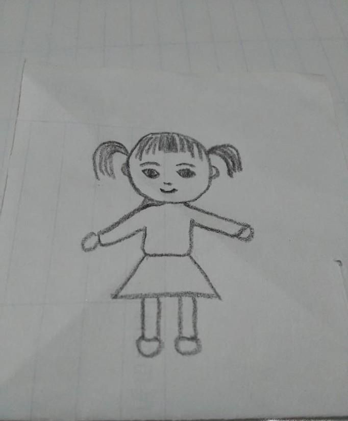 如何画儿童自画像