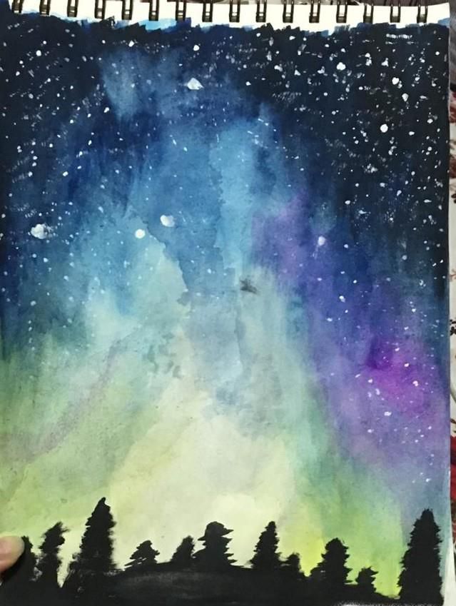 唯美星空怎么画出来?