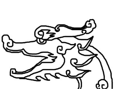 01,龙舟龙舟,最重要的就是龙头,所以简笔画中的龙头可以简单但不能失