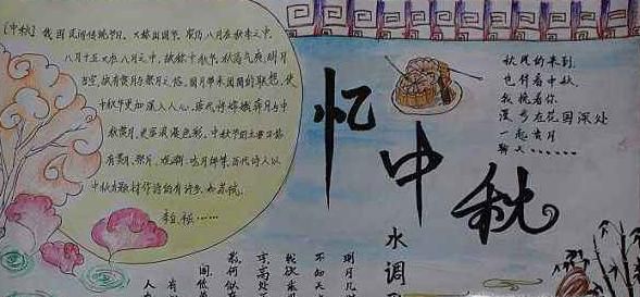 中秋节手抄报画哪些图片