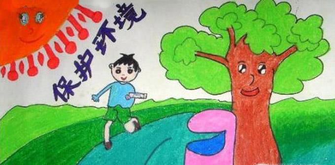 保护环境的儿童画怎么画？
