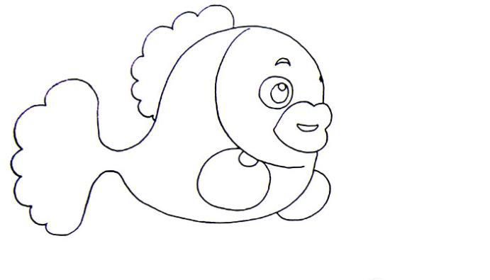 美丽的鱼儿简笔画