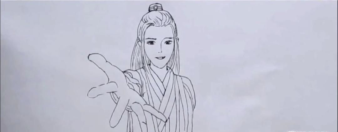 怎么画肖战简笔画