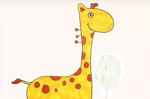 长颈鹿简笔画