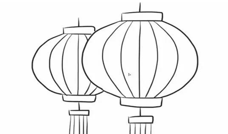 灯笼简笔画