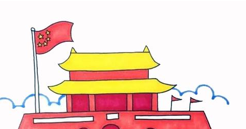 天安门简笔画