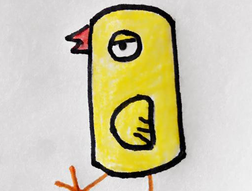 小鸡简笔画