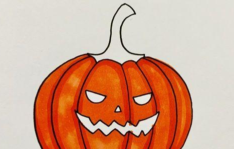 万圣节南瓜简笔画