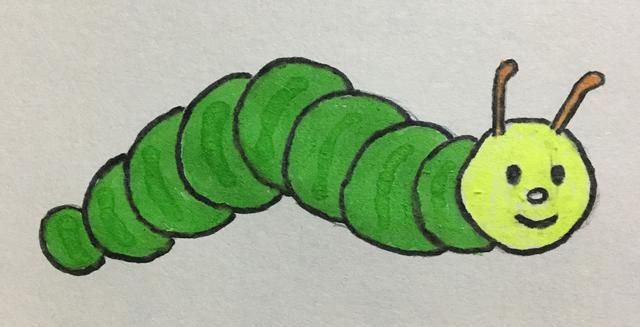 毛毛虫简笔画