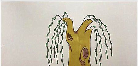柳树简笔画